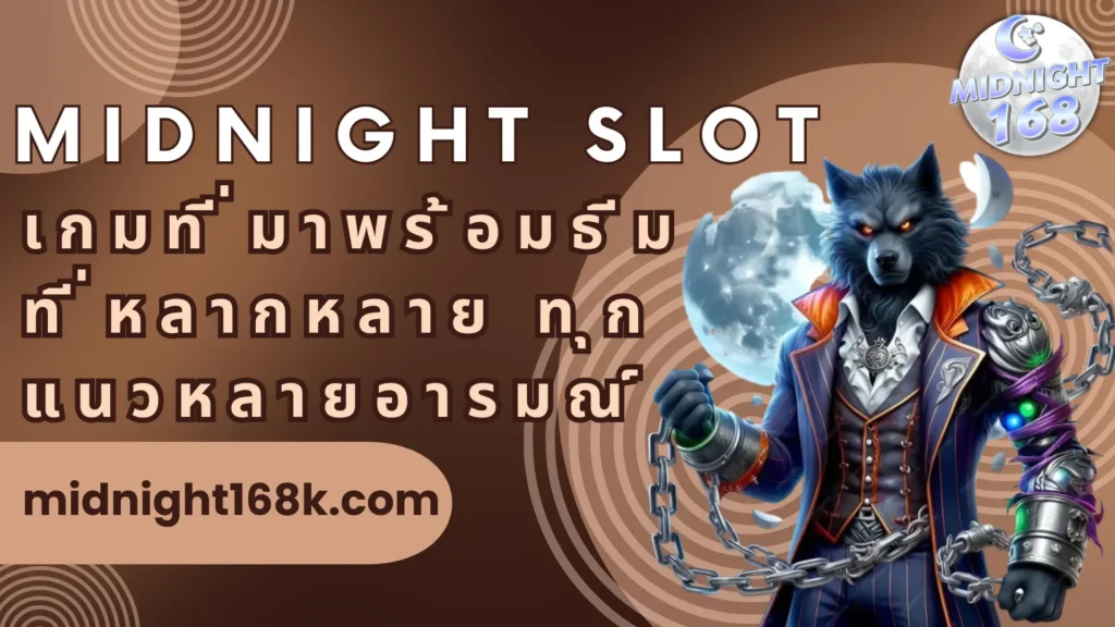 midnight slot เกมที่มาพร้อมธีมที่หลากหลาย ทุกแนวหลายอารมณ์